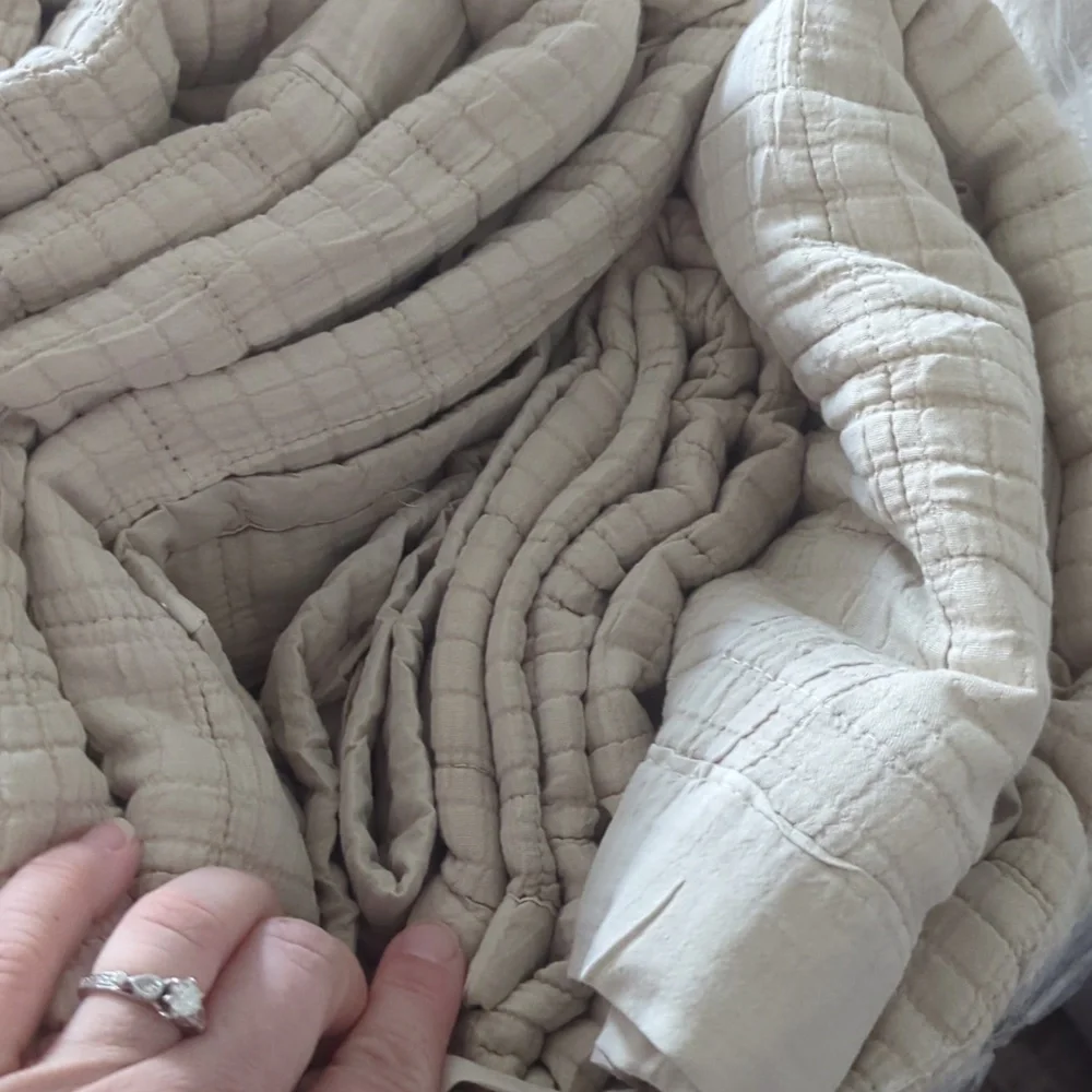EVERGRACEHOME Stonewashed Cotton Quilt Set King Size, Ultra Soft Oversized Bedsp